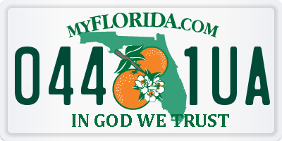 FL license plate 0441UA