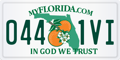 FL license plate 0441VI