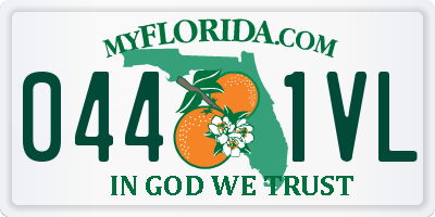 FL license plate 0441VL