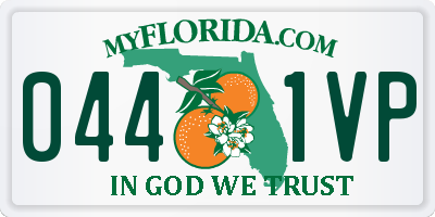 FL license plate 0441VP