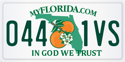 FL license plate 0441VS