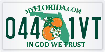 FL license plate 0441VT