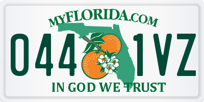 FL license plate 0441VZ
