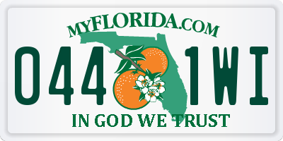 FL license plate 0441WI