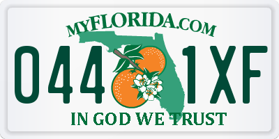 FL license plate 0441XF