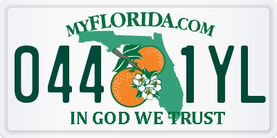 FL license plate 0441YL