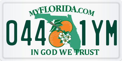 FL license plate 0441YM
