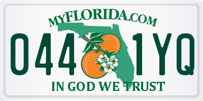 FL license plate 0441YQ
