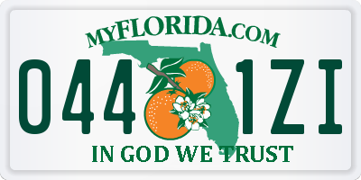 FL license plate 0441ZI