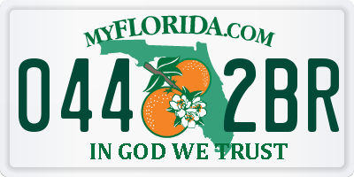 FL license plate 0442BR