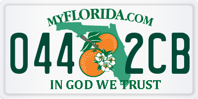 FL license plate 0442CB