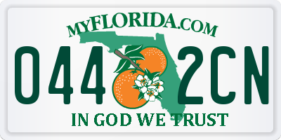 FL license plate 0442CN
