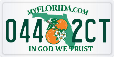 FL license plate 0442CT