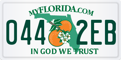 FL license plate 0442EB