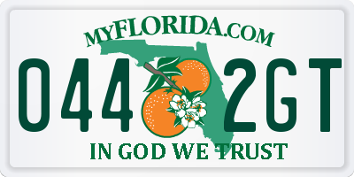 FL license plate 0442GT