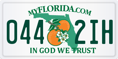 FL license plate 0442IH
