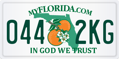 FL license plate 0442KG