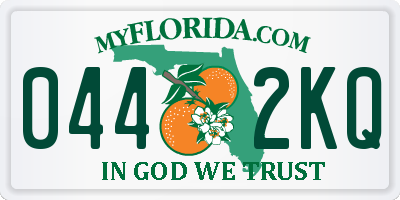 FL license plate 0442KQ