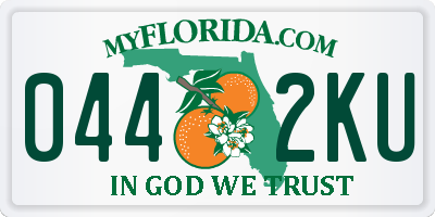 FL license plate 0442KU