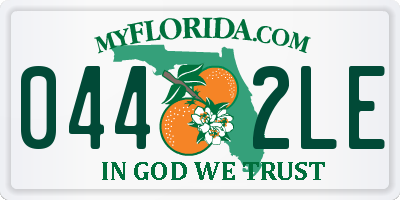 FL license plate 0442LE