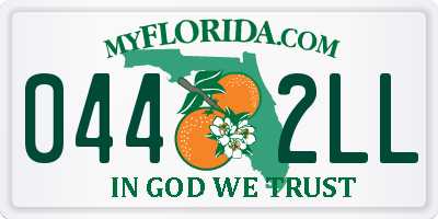 FL license plate 0442LL