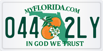 FL license plate 0442LY