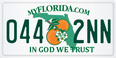 FL license plate 0442NN