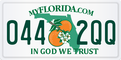 FL license plate 0442QQ