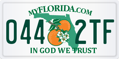 FL license plate 0442TF