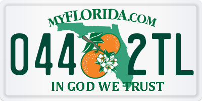 FL license plate 0442TL