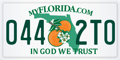 FL license plate 0442TO