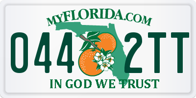 FL license plate 0442TT