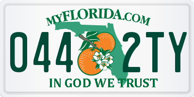 FL license plate 0442TY