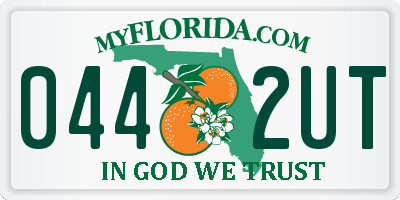 FL license plate 0442UT