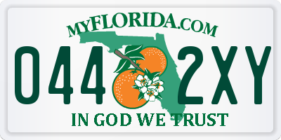 FL license plate 0442XY