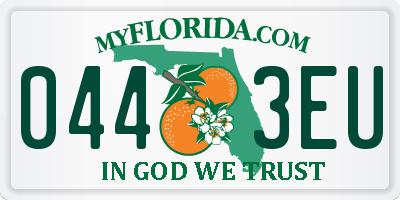 FL license plate 0443EU