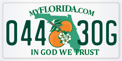 FL license plate 0443OG