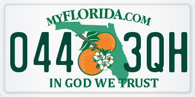 FL license plate 0443QH
