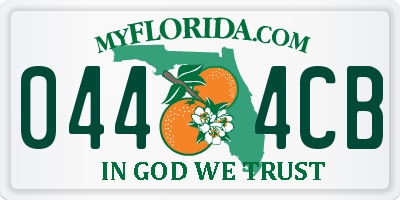 FL license plate 0444CB