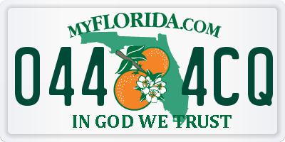 FL license plate 0444CQ