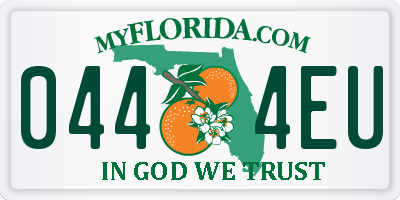 FL license plate 0444EU