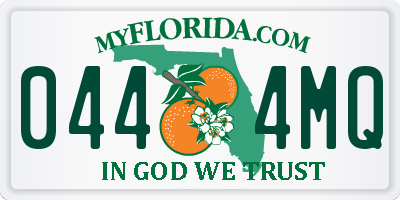 FL license plate 0444MQ