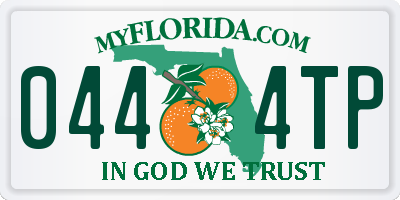 FL license plate 0444TP