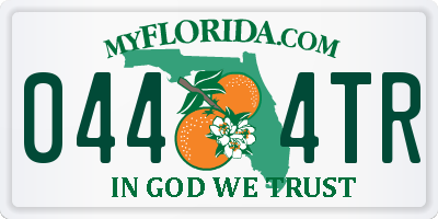FL license plate 0444TR