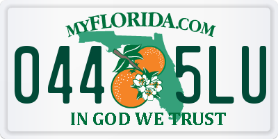 FL license plate 0445LU