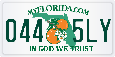 FL license plate 0445LY