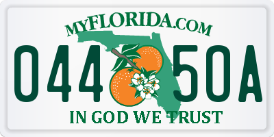 FL license plate 0445OA