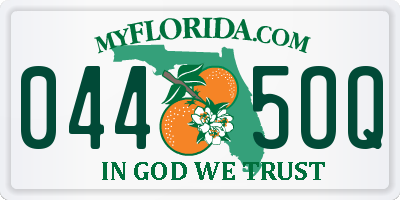 FL license plate 0445OQ