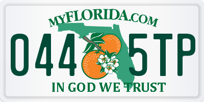 FL license plate 0445TP