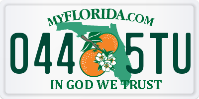 FL license plate 0445TU